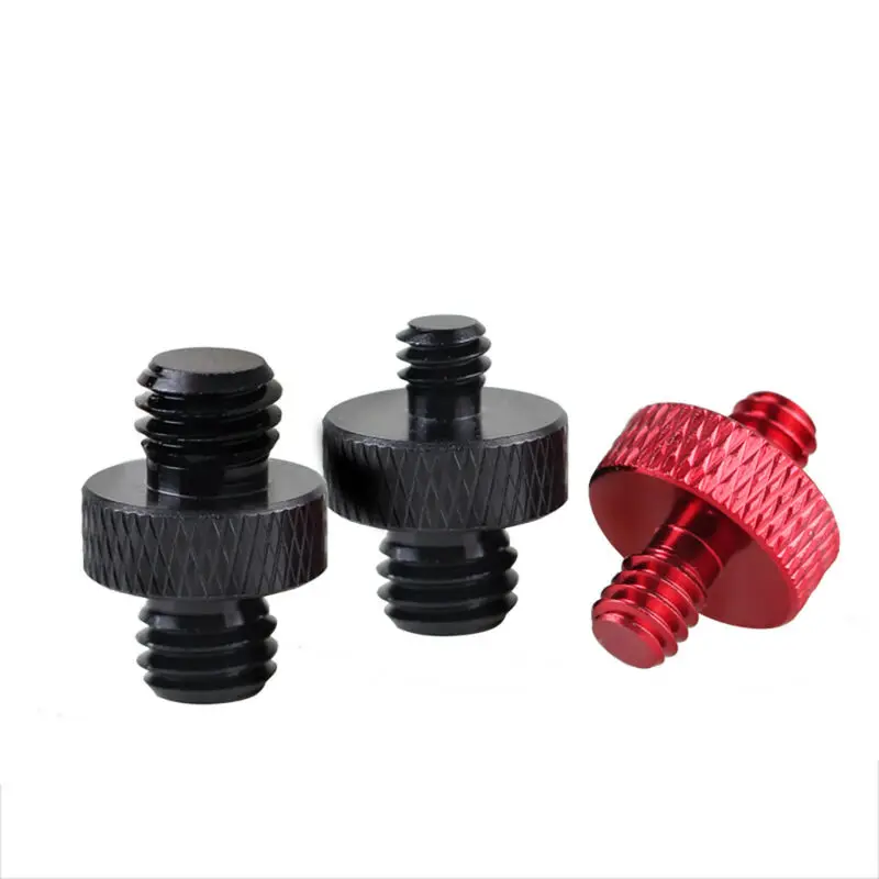 

1Pcs 3/8" to 1/4" Male Conversion Screw Aluminum Alloy Double Ends Male Thread Camera Tripod Adapter Screws