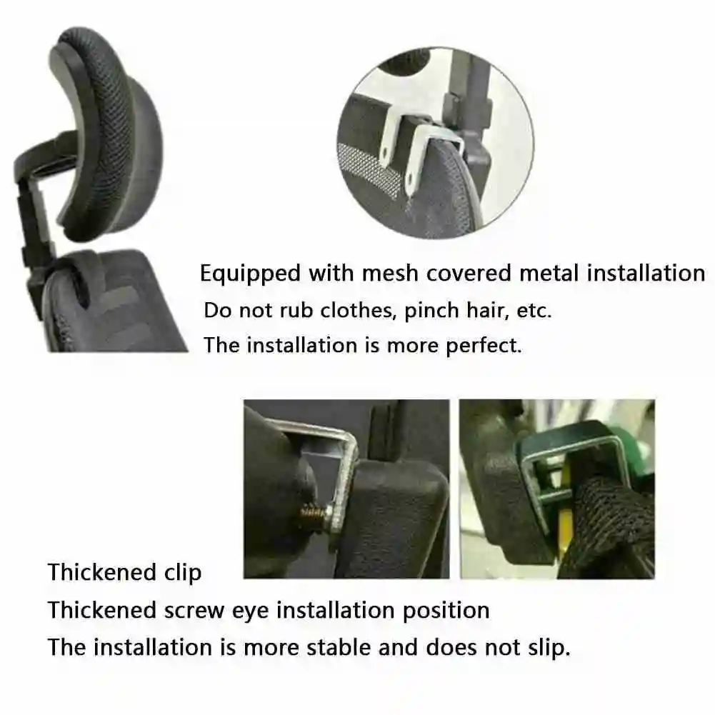 Office Computer Chair Headrest Adjustable Swivel Lifting Chair Neck Protection Pillow Office Chair Accessories Free Installation