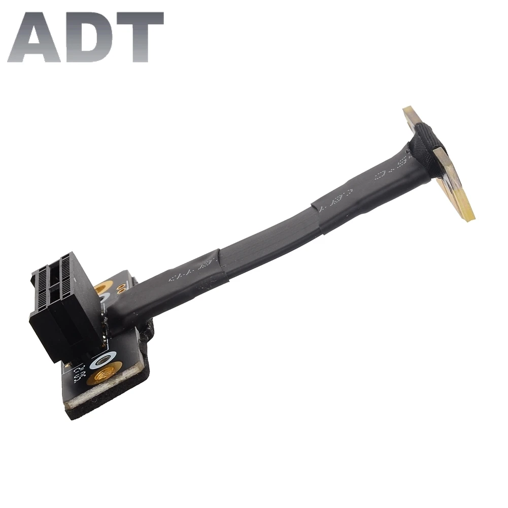 Pcie الناهض المزدوج 90 درجة PCIe 3.0 X1 إلى X1 تمديد كابل R11SL-TL 8G/bps عالية السرعة PCI Express 1x الناهض بطاقة الشريط موسع