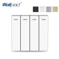 Wallpad interruptor de Reinicio de 4 entradas, función basculante, botón pulsador, contacto momentáneo, tecla de función de campana para modulador, solo 52x52mm