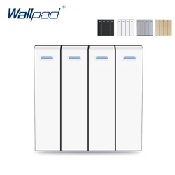 Wallpad 4 Gang Reset Switch Rocker Function 4 Push Button Momentary Contact Switch Bell Function Key For Moduler only 52*52mm