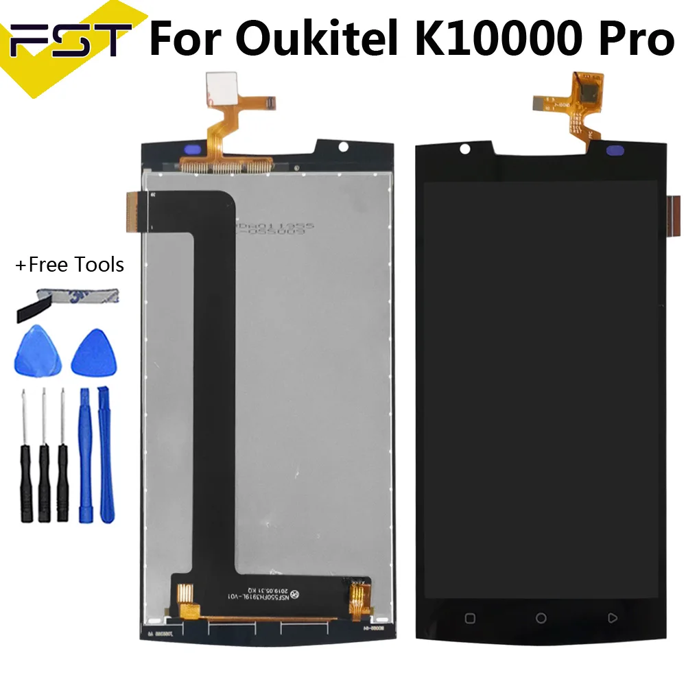 

5.5 Inch For Oukitel K10000 Pro LCD Display +Touch Screen Digitizer Assembly Replacement lcd k10000 pro k10000pro