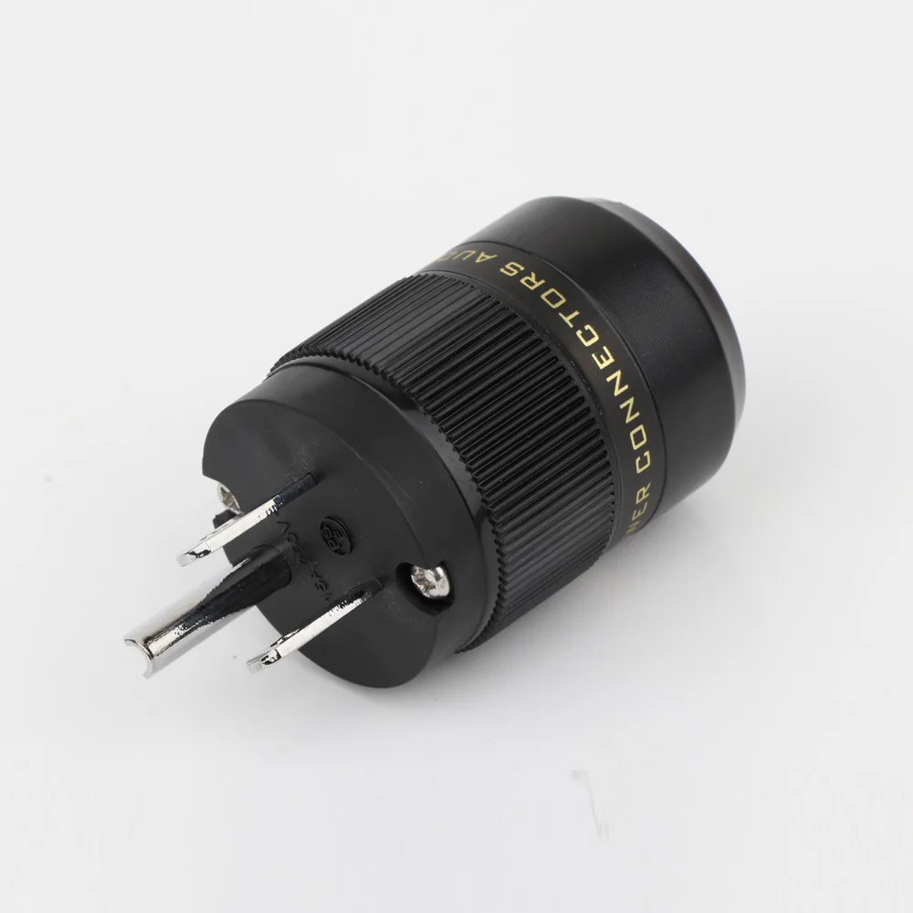 2 stück HIFI P-320/C-320 Kupfer UNS Version Schuko AC Power Stecker Ver IEC Stecker DIY – Detail 5