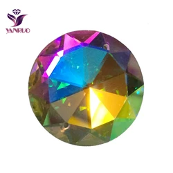 YANRUO 2003TH Rhinestones Crystal AB Flatback Big Shiny Stones Dance Crystals Beads Sewing Strass for Gown Wedding Dress