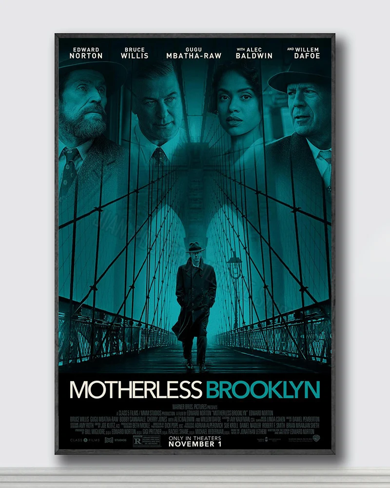 NJ005 Motherless Brooklyn Movie 1 Silk Posters and Prints wall art  Art Poster Home Decor