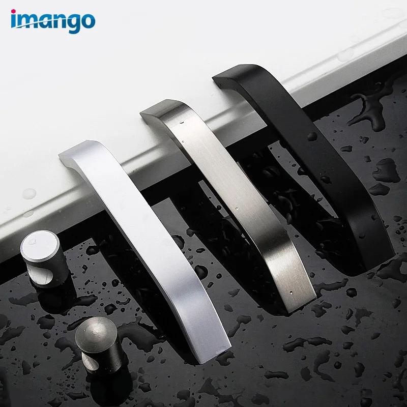 Full Solid Brand High-Quality Cabinet Handle Modern Minimalist Knob Kitchen Bathroom Bedroom Wardrobe Door Drawer Pull 96-320mm