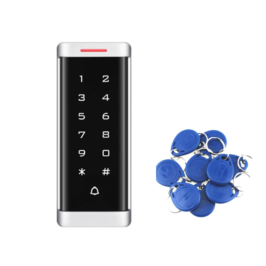 

T6 T60 Waterproof Standalone Access Controller Touch Keypad 125KHz Metal Card Reader Support EM Card Password Door Bell