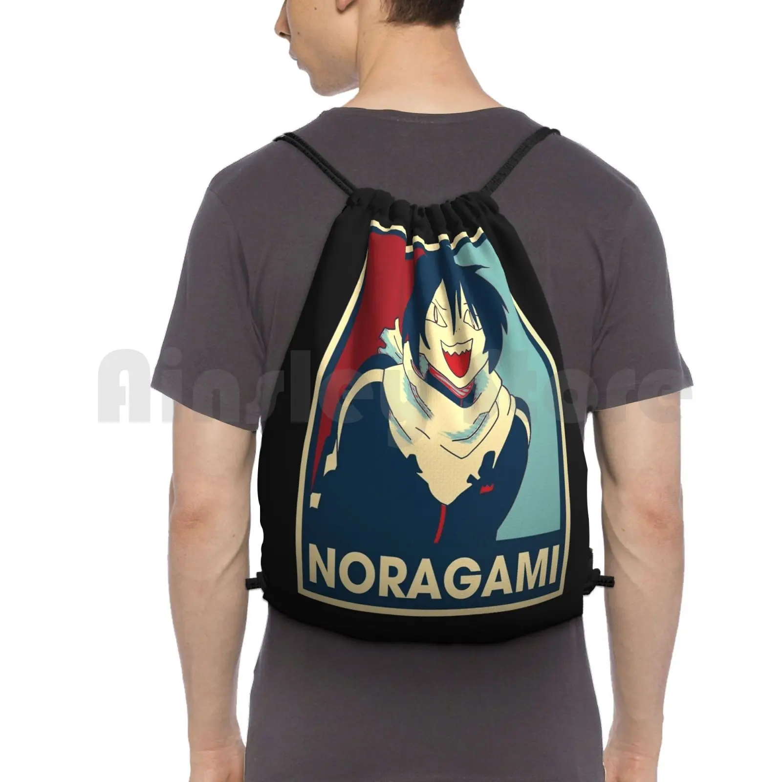 

Noragami Yato Сверхъестественное Манга Аниме Персонаж Крутой Дизайн Рюкзак Сумка на Шнурке Верховая Езда Скалолазание Спортивная Сумка Приключения