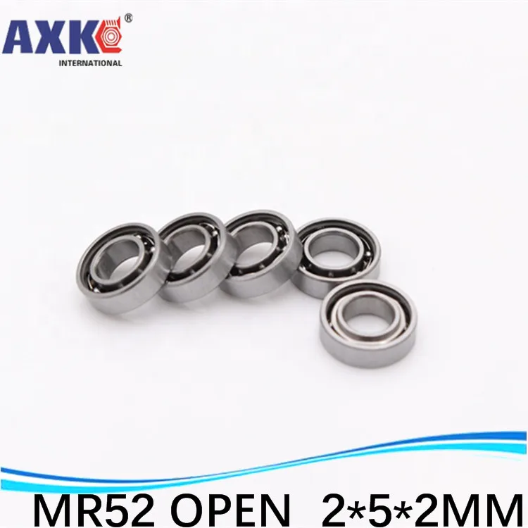 Free shipping miniature bearing L520W02,MR52 OPEN 2X5X2 MM for Rc hobby and Industry SMR52 MR52K SUS440C 2*5*2