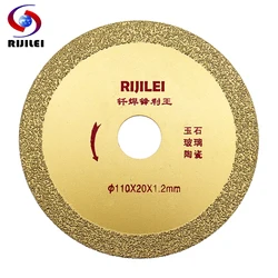 RIJILEI-Disque à Découper Diamant Ultra-Mince, Verre Découpé, Microlite, Feuille de Carreaux, Disque à Découper pour Marbre MX07, 110x20x1.2mm