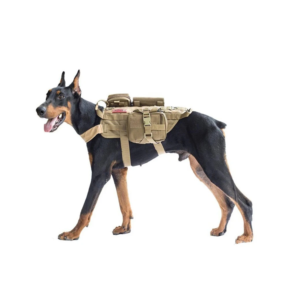 Tactical Military Tactical Dog Harness with No Pull law enforcement K9 Water Resistant Working Protective Molle Hunting Vest