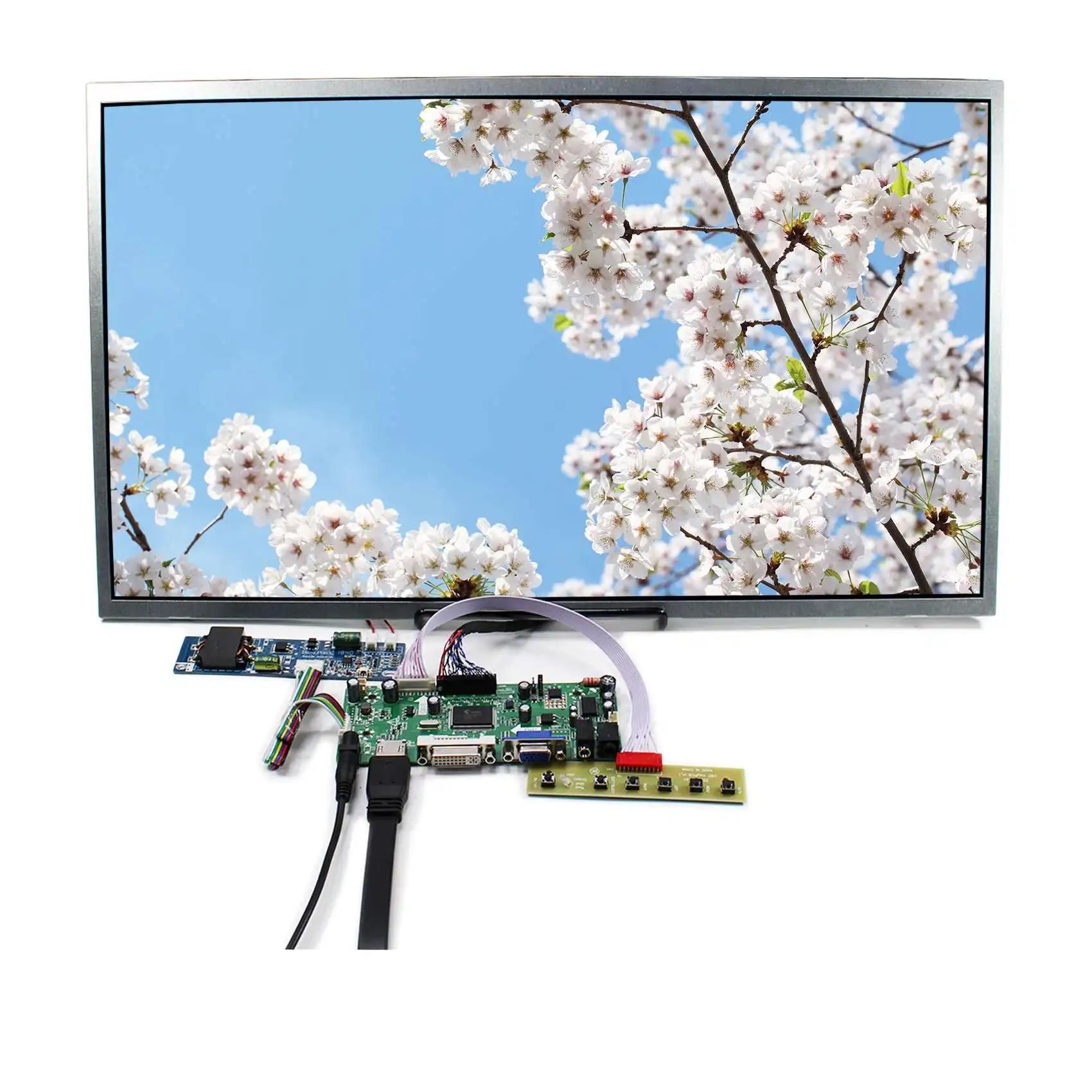 21.5inch 1920x1080 High Brightness for Sunlight Readable Outdoor LCD Screen with LCD Controller Board kit