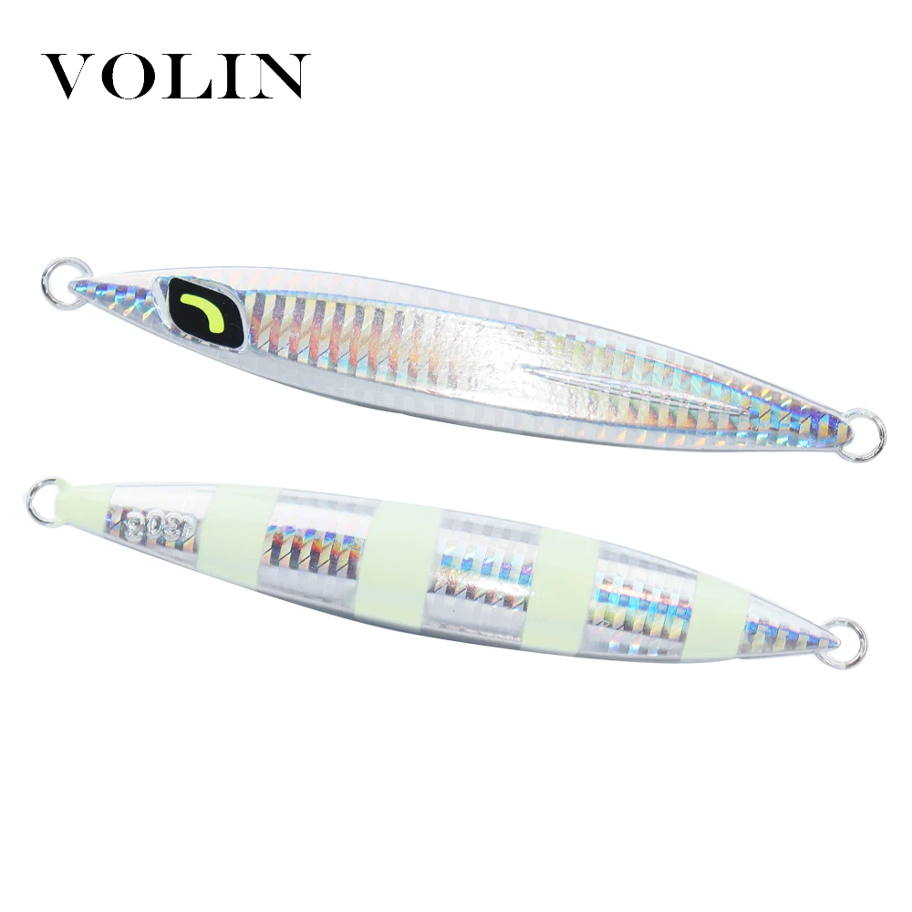 Volin-釣り用の人工金属餌,魚を捕まえるためのルアー,海釣り用のゆっくりとしたジグ,ウォブラー付き,新しいモデル,130g,150g