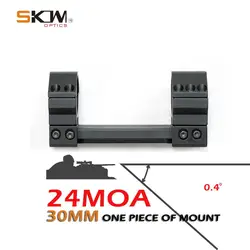 SKWgear M4 AR15 наклонное цельное крепление для прицела 30 мм 24 MOA крепление для 1913 направляющих Пикатинни 30 мм кольца