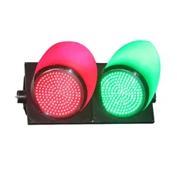 Nuovo design di sicurezza stradale Custodia per PC impermeabile Semaforo LED rosso verde da 300 mm