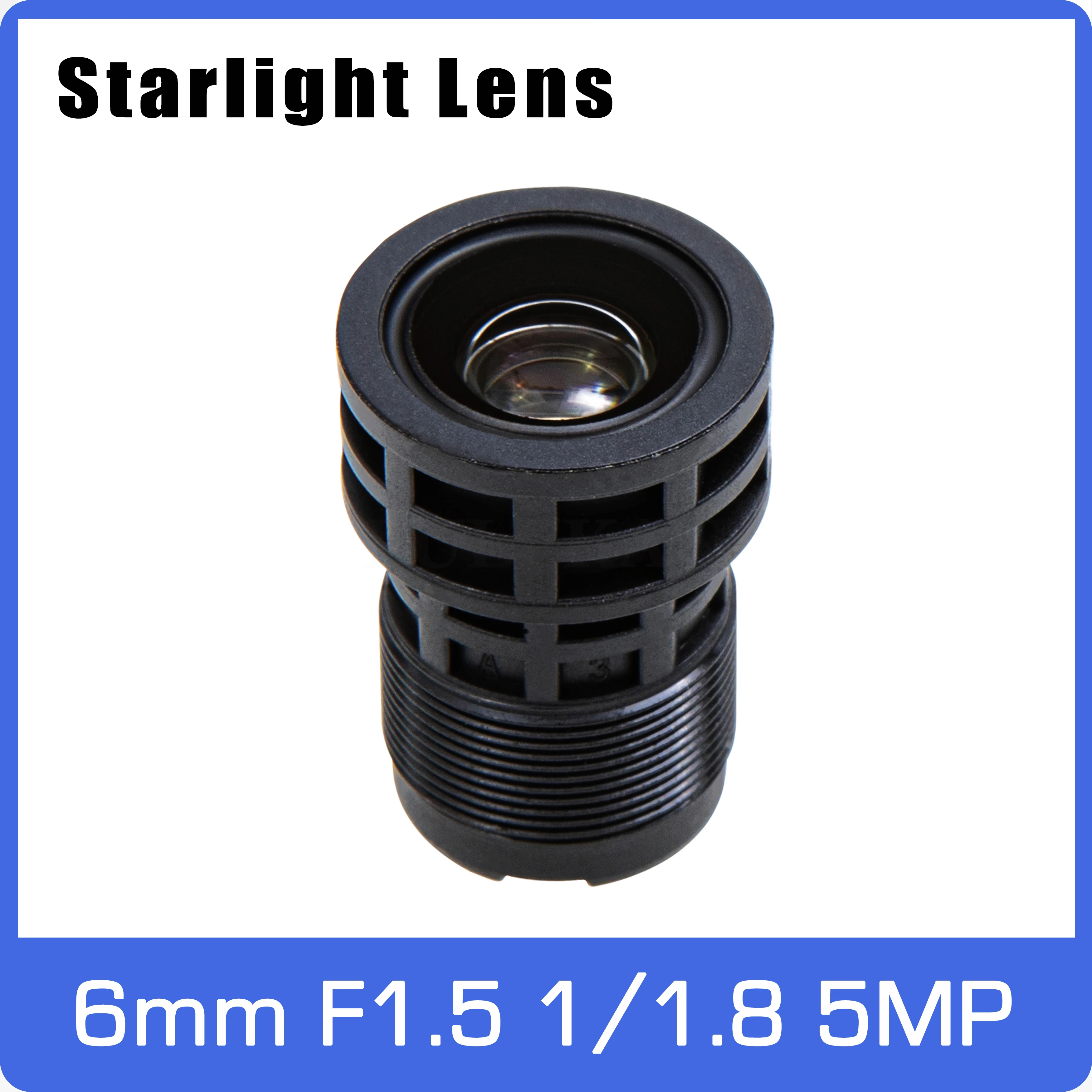 Starlight Lens 1/1.8 inch 5MP 6mm Fixed Aperture F1.5 For SC4210 Low Light CCTV IP Camera Free Shipping