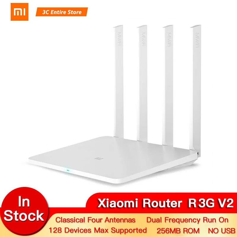 Xiaomi Router 1000M  3GV2 1167Mbps 2.4GHz 5GHz WiFi Mi Router Dual Band 128MB ROM WiFi 802.11ac Four Powerful High-Gain Antennas