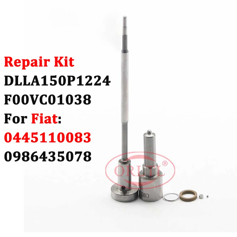 Diesel Nozzle DLLA150P1224 0433171774 Injector Valve F00VC01038 Repair Kits For VAUXHALL R1590077 0445110083 0986435078