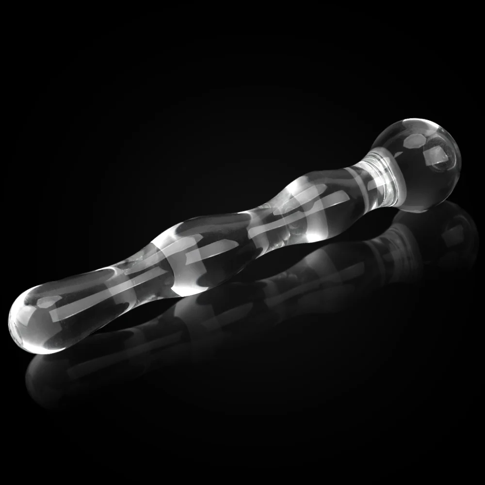 19cm Glass Butt Plug Anal Beads Dildos for Women Vaginal Men Prostate Massager Female Masturbator Sex Toys Adult Erotic Products