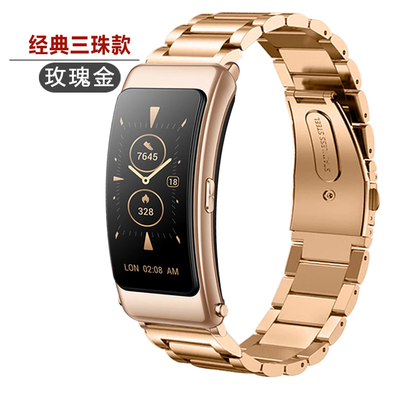 strap for HUAWEI TalkBand B6 TalkBand B3 Wristband Replacement Luxury Stainless Steel strap Metal Bracelet For TalkBand B3 B6