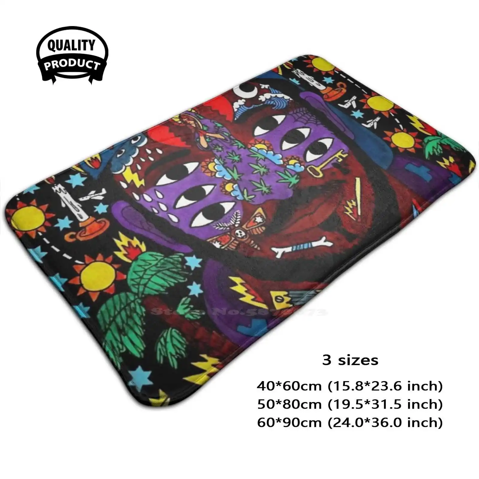 Six Eye Soft Cushion Home Carpet Door Mat Car Rug 99 9 Music Anderson Kaytrada Album Cover