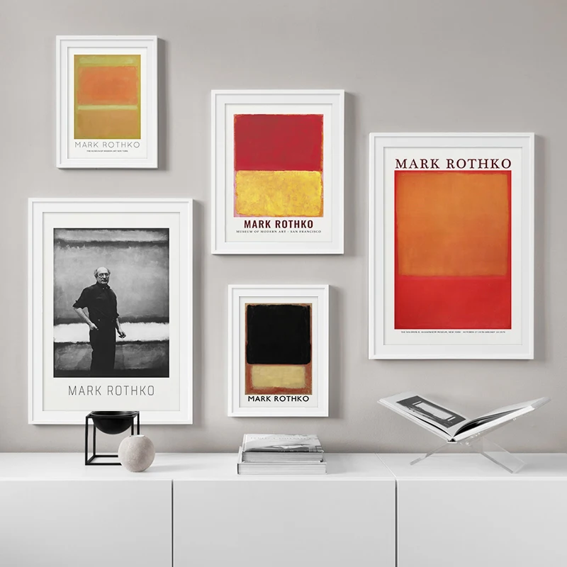 Famous MARK ROTHKO Abstract Wall Art Multicolour Canvas Painting Picture Posters and Prints Home Decor For Living Room Gallery