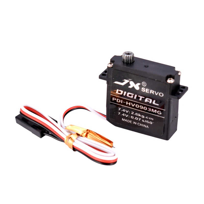 High Quality JX Servo PDI-HV0903MG 2.6kg Metal Gear Digital Flat Wing Servo Plastic Case for RC Glider