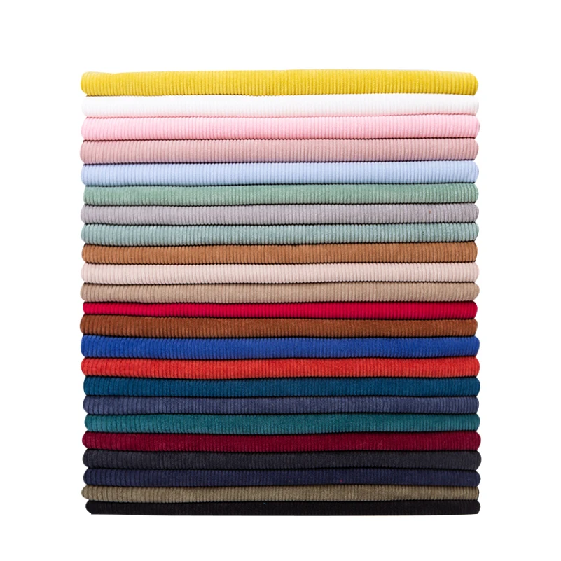 High Quality Polyester Wide Wale Corduroy Quilting Fabric for DIY Handmade Clothes Upholstery Fabric