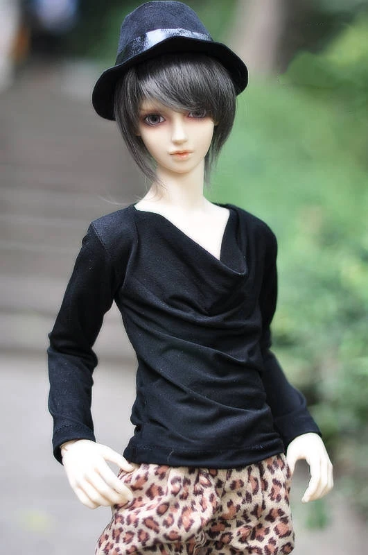 1/4 1/3 scale BJD clothes black Top Sweater for BJD/SD MSD SD13 SD17 SSDF ID72 HID strong Uncle doll accessories C0115