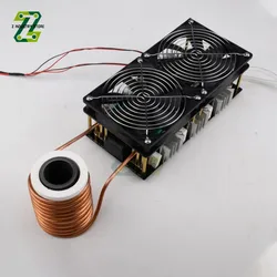 2500W DC12-48V ZVS Induction Heater PCB Board Induction Heating Machine With Coil Dual Fan Power Supply Kit