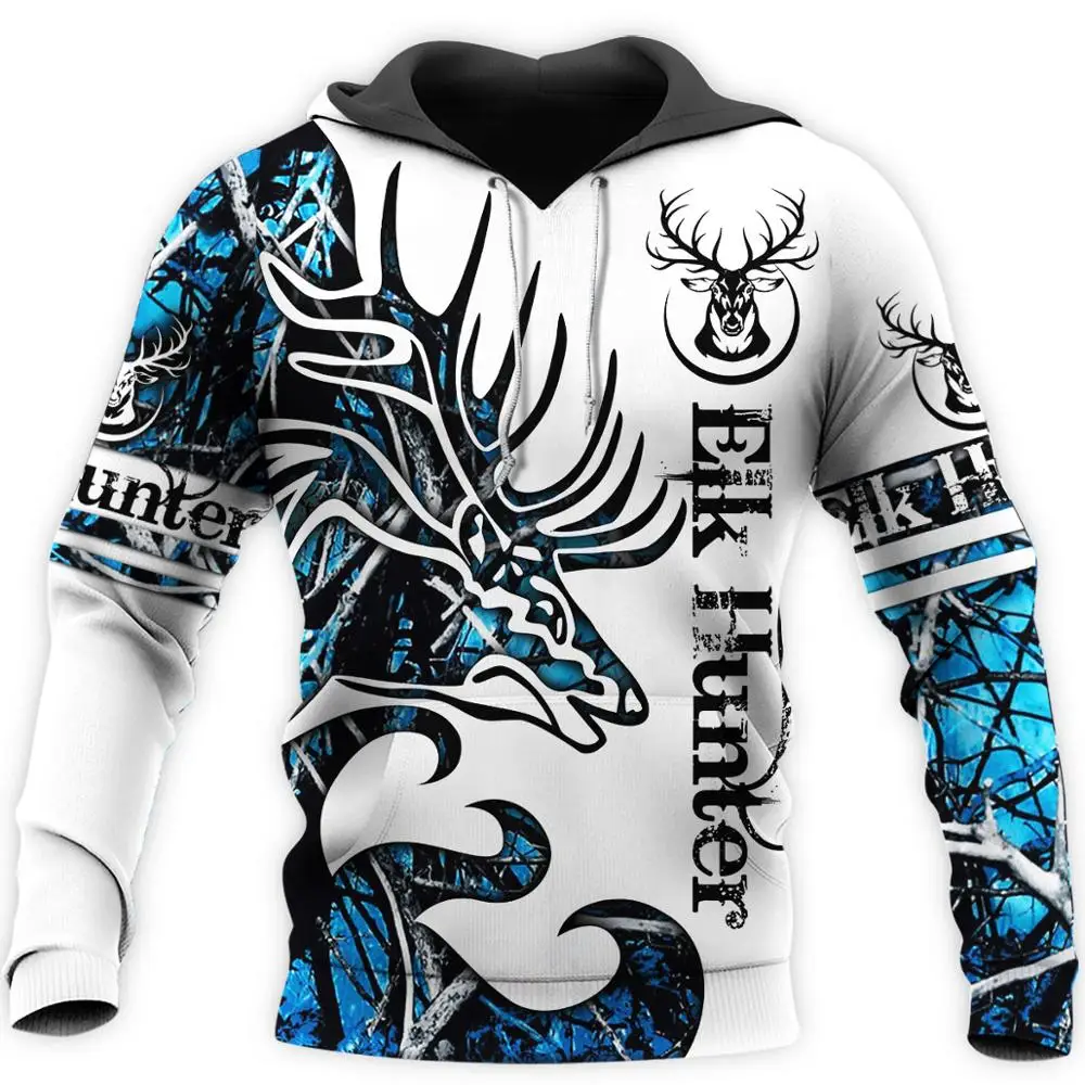 Tatoo Hươu Cam Phối 3D In Hình Nam Hoodie Bông Tai Kẹp Thời Trang Hoodie Unisex Khoác Áo Thun Chui Đầu Sudadera Hombre DW096