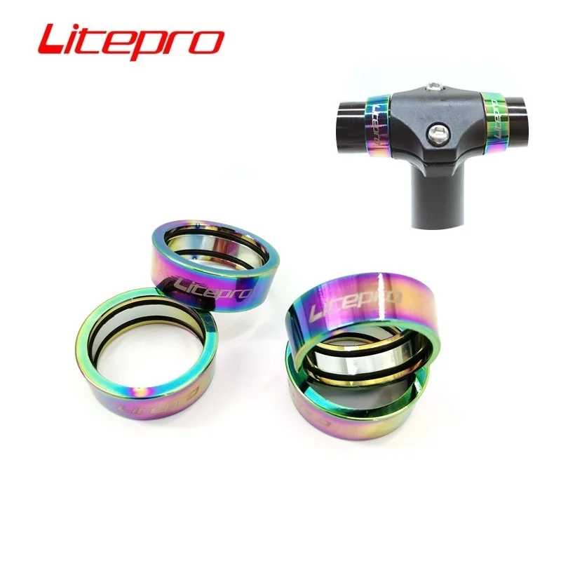 Litepro 412 Folding Bike Handlebar 25.4mm Limit Fixing Ring Horizontal Handlebar/One-shaped Handlebar Retaining Ring Locator