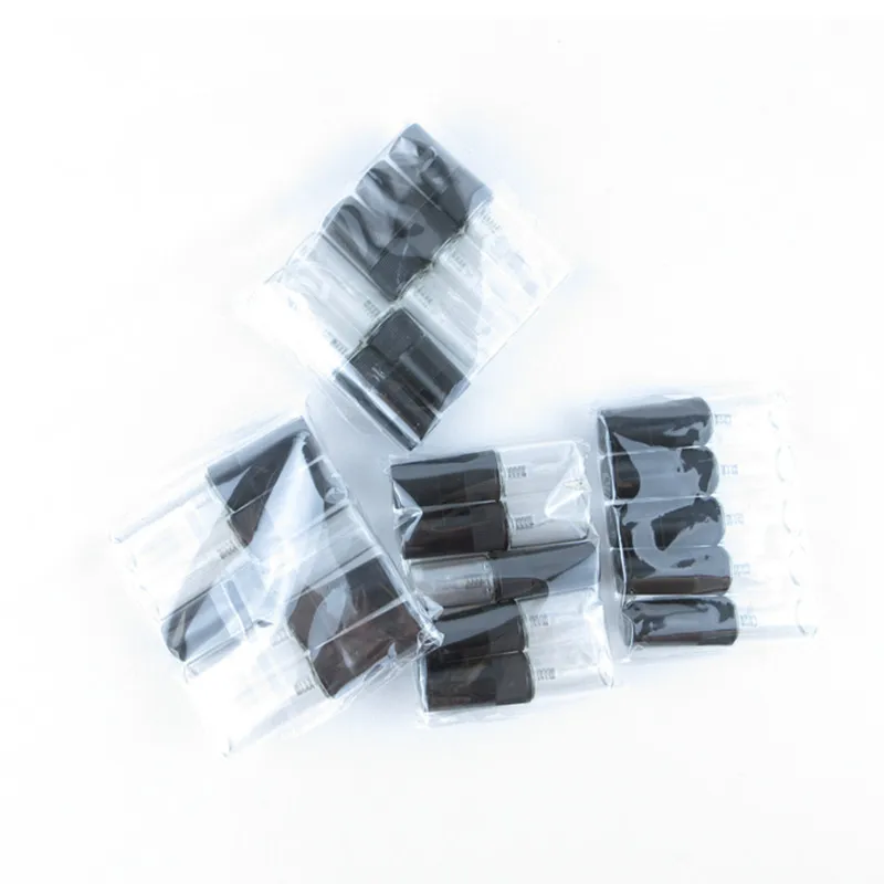 50/100PCS 2ML 3ML 5ML 10ML Schwarz Tragbare Glas Parfüm Flasche Leere Nachfüllbare Flasche kosmetik Flasche Probe Dünne Glas Fläschchen – Detail 9