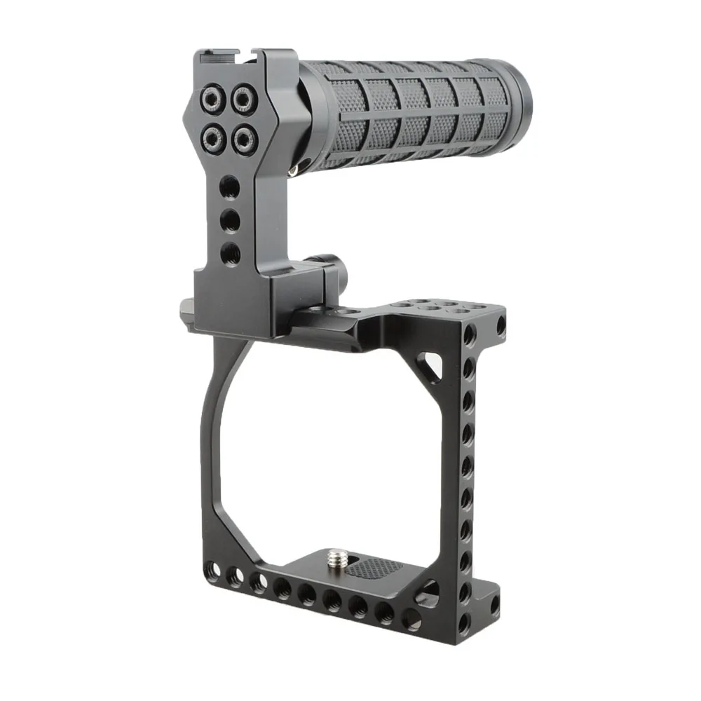 KIMRIG A6000 A6300 A6400 A6500 A6600 Dslr Camera Cage For SONY Canon Eos M Camera With NATO Rail Handle Rig