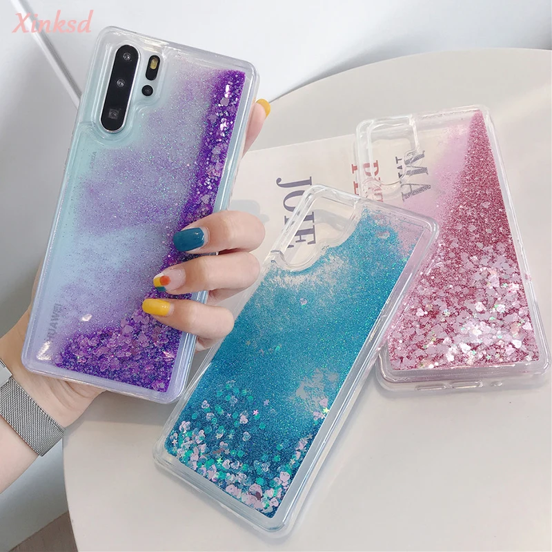 Liquid Glitter Quicksand Case For Xiaomi Redmi Note 8T 8 7 9 Pro Max 9S K30 K20 Pro 8A 7A For Mi 10 Pro 9SE CC9 CC9E Cover Case