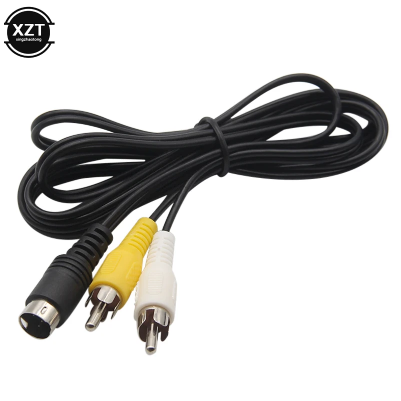 

Durable 3 Pin Game Audio Video Stereo Composite AV Cable For Sega Genesis 2 A/V RCA Connection Cord Wire For SEGA Genesis II /MD