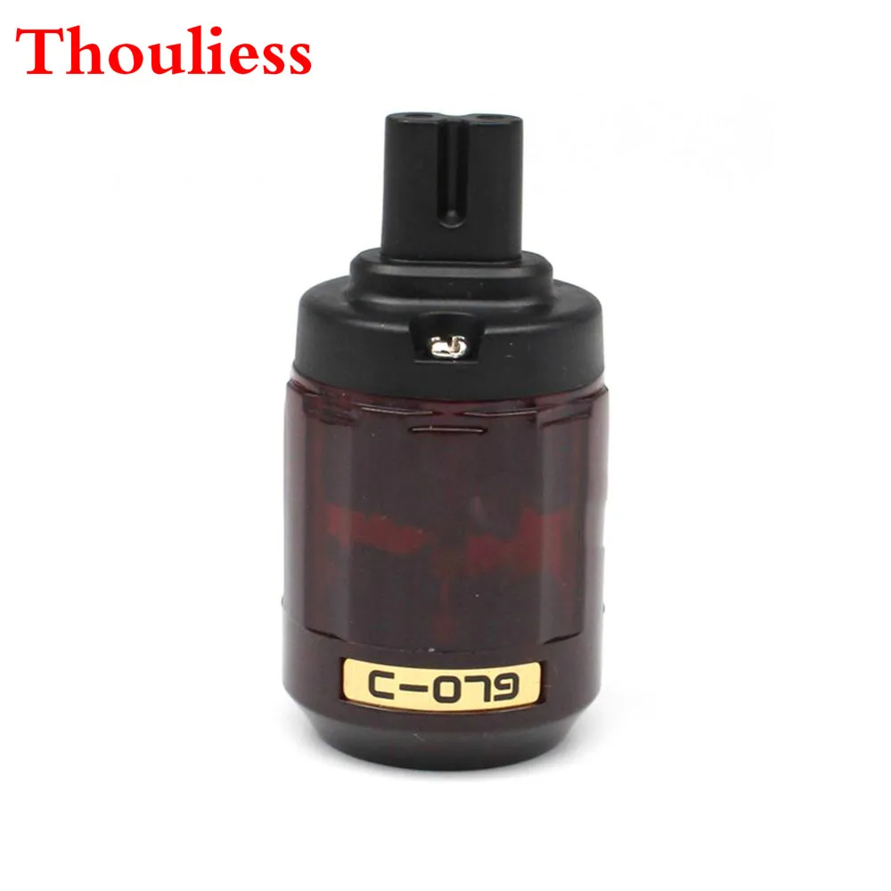 

Thouliess HIFI Gold Plated C-079 Figure 8 IEC C7 Plug IEC Female Electrical Plug Socket Adapter Connector Audio Power Cable