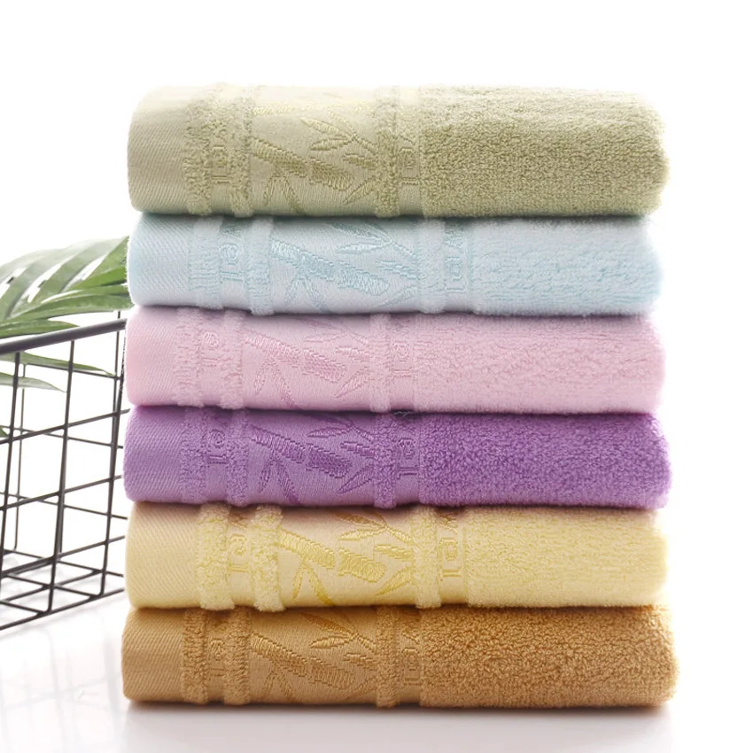 Soft Plain Bamboo Forest Towel Set Bamboo Fiber Spa Beauty Face Towel Hand Bath Sports Towel Home Bathroom For Adults Kids Hotel