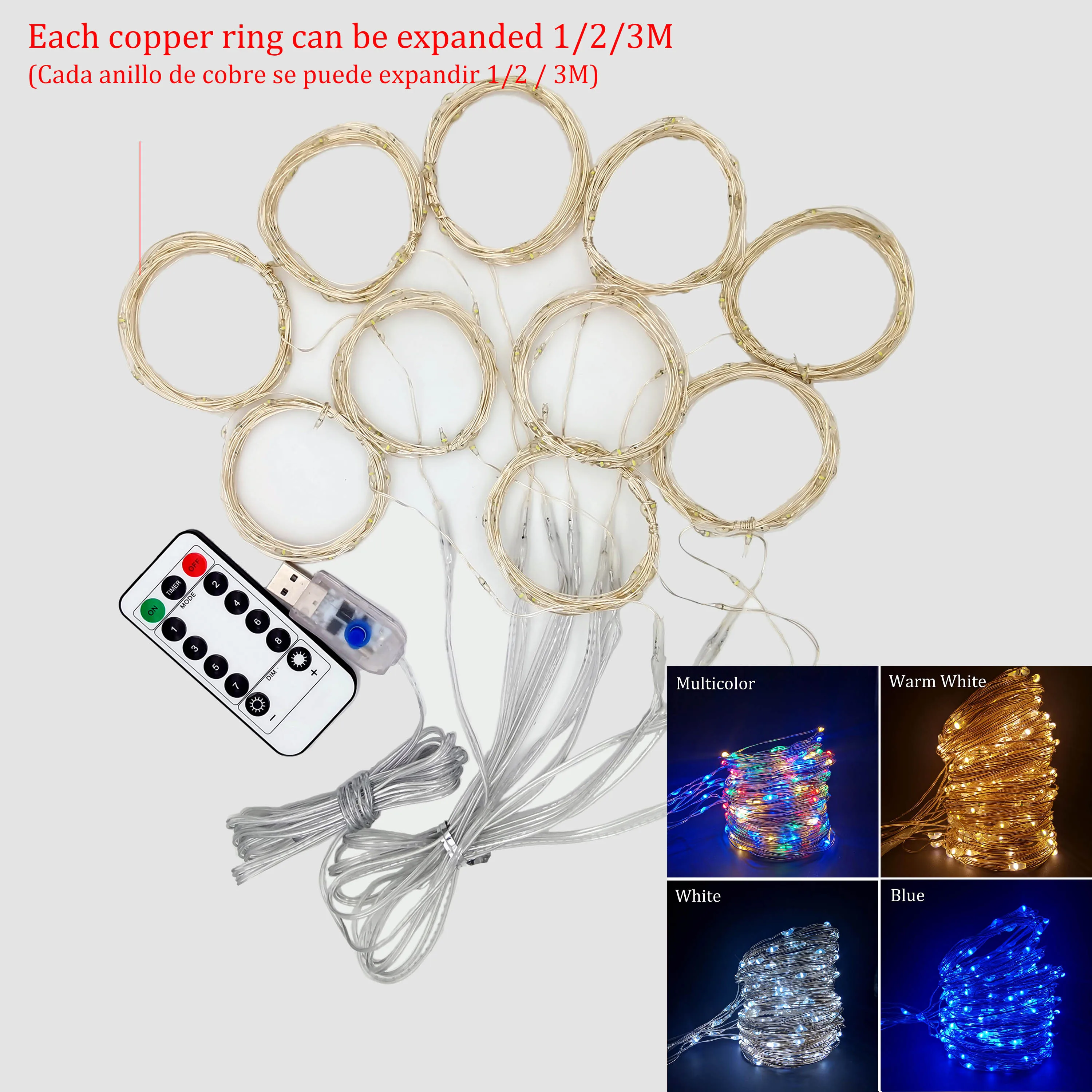 Garland Curtain for Room New Year\'s Wedding Christmas Lights Decorations Curtains For Home Festoon Led Light Decor Fairy Lights