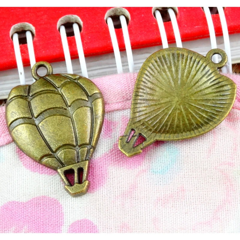 

40 шт./лот Подвески воздушный шар Античная бронза сплав металла ювелирные изделия DIY аксессуары 25*17,3 мм