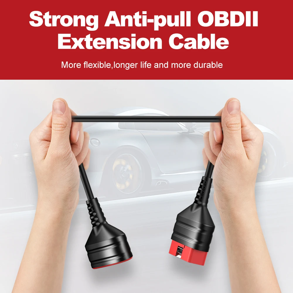 ThinkDiag OBD2 Stronger Faster Main Extended Connector 16Pin Male to Female Original Extension Cable for Easydiag 3.0/Mdiag/Golo