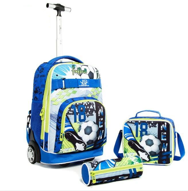 Children School Rolling backpack bag boy\'s Wheeled backpack bag kids School backpack On wheels Trolley backpacks bags for girls