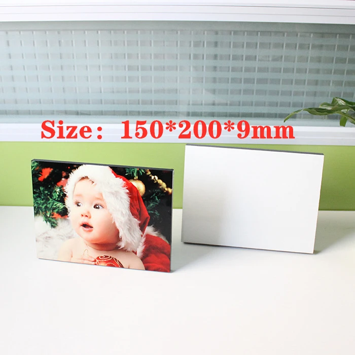 

4pcs/lot Free shipping Sublimation Blanks MDF Photo Plate 150*200*9mm Tag DIY Gift Printing Sublimation Ink Transfer Print 8inch