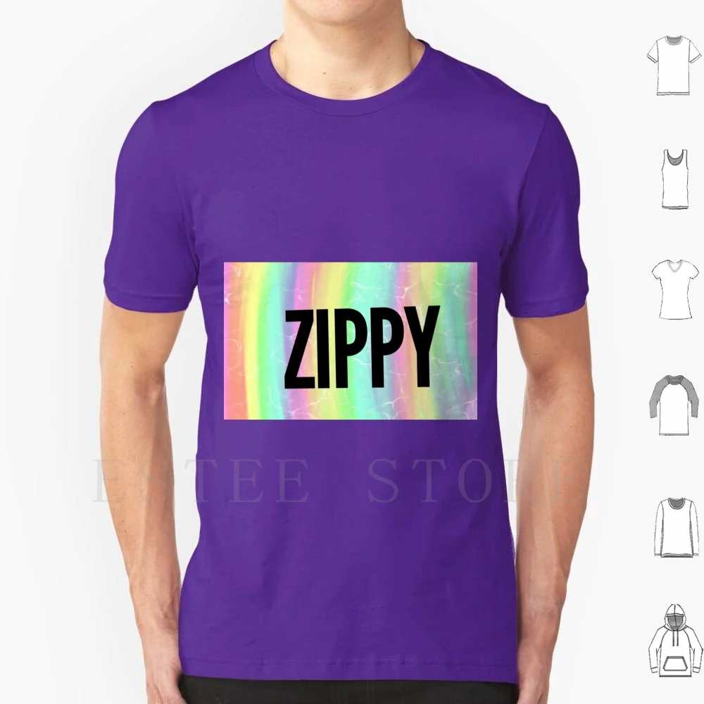 Zippy Poster T Shirt Cotton Men DIY Print Zipper Unicorn Unicorn Vibes Unicorn Aesthetic Cute Kids Show Childrens Show Cute I