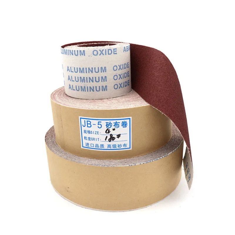 1-5 Meters JB-5 Abrasive Belt Emery Cloth Roll Polishing Sandpaper For Grinding Tools Furniture Metal Polishing 80-600 Grit