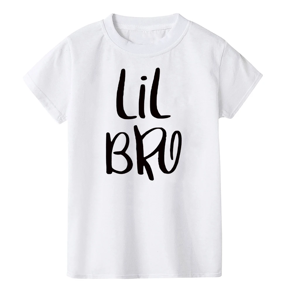 Big Brother Little Brother T Shirt Sibling Short Sleeve Tees Clothes Kids Baby Boys Letter Printed Fashion Brothers T-shirt Tops image 4
