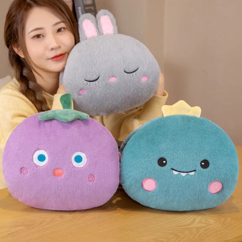 

Cartoon Stuffed Animal Hand Warmer Plush Toys Pillow Soft Sleeping Cushion Cute Office Classroom Nap Pillow Winter Fancy Gifts