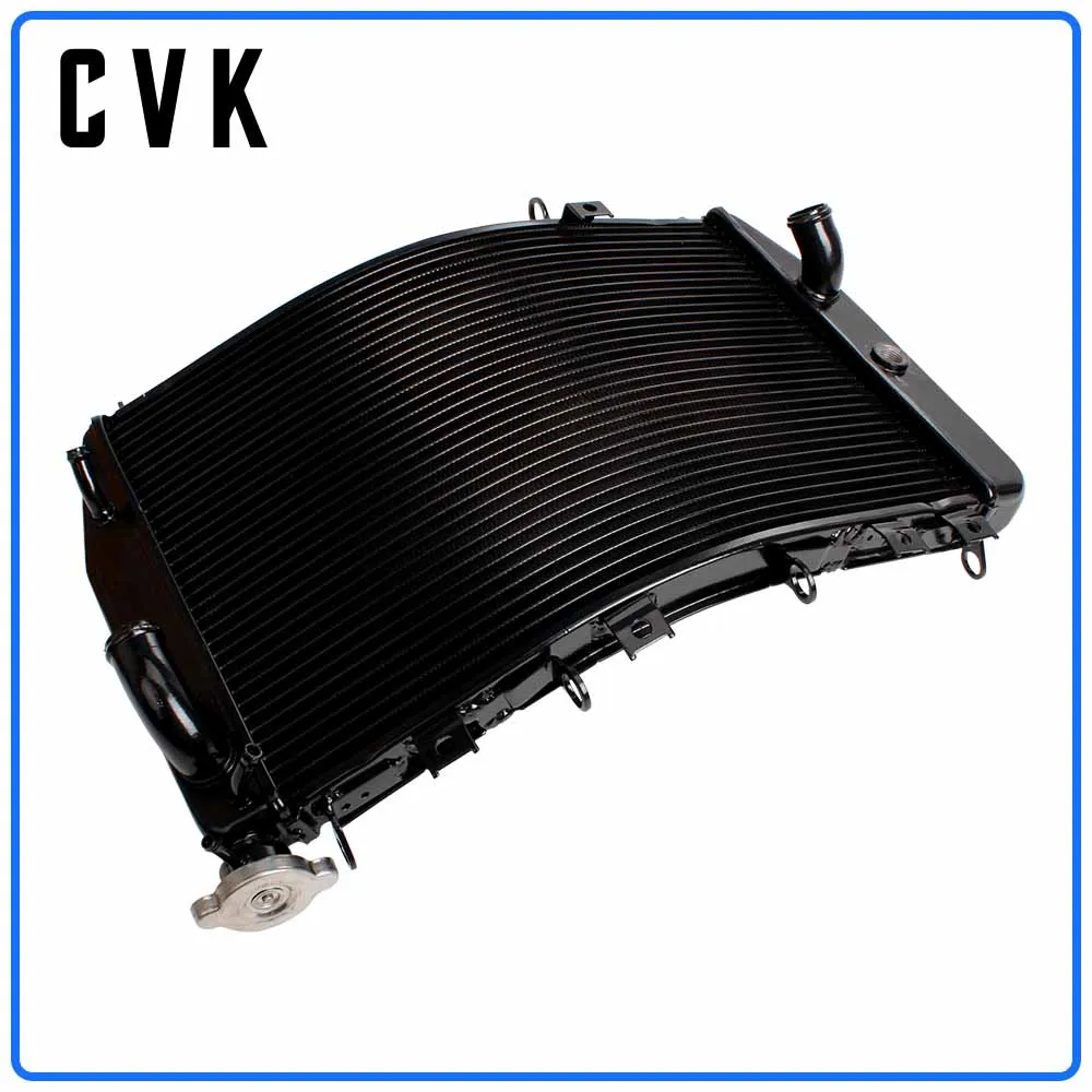 CVK Motorcycle Radiator Cooler Cooling Water Tank for Kawasaki ZX-9R 2000 2001 2002 2003 ZX9R 00 01 02 03 Aluminium ZX900 ZX900F