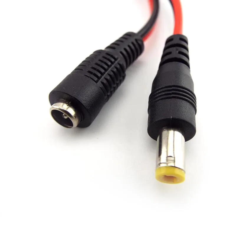 5.5*2.1mm 12V DC Male Female Plug Cable to DC Plug Connector Extend Cable for LED Light Strip CCTV Camera