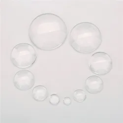 1pack 6/8/10/12/14/16/18/20/25/30mm Round Flatback Glass Cabochon Cameo Transparent Crystal Cabochon For Diy Jewelry Accessories